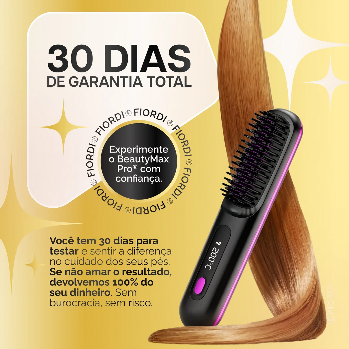 Escova Alisadora Portátil - BeautyMax Pro®