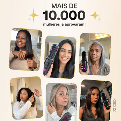 Escova Alisadora Portátil - BeautyMax Pro®