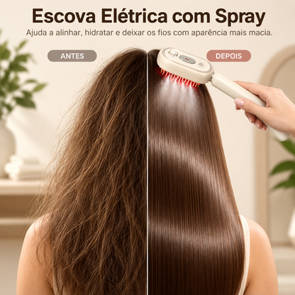 Escova Massageadora Elétrica 3 em 1