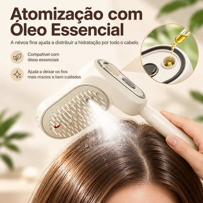 Escova Massageadora Elétrica 3 em 1
