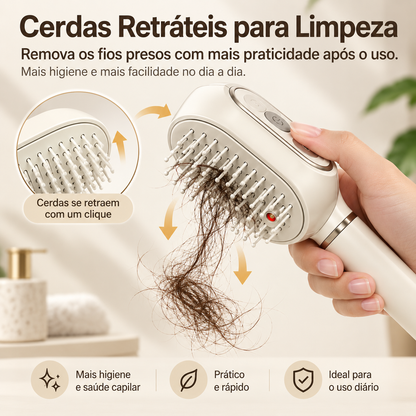 Escova Massageadora Elétrica 3 em 1