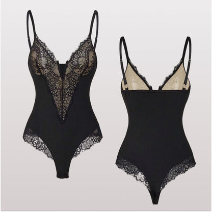 Body Modelador de Renda - Luxo Slim | + Brinde Calcinha Modeladora