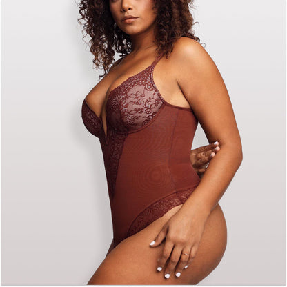 Body Modelador de Renda - Luxo Slim | + Brinde Calcinha Modeladora