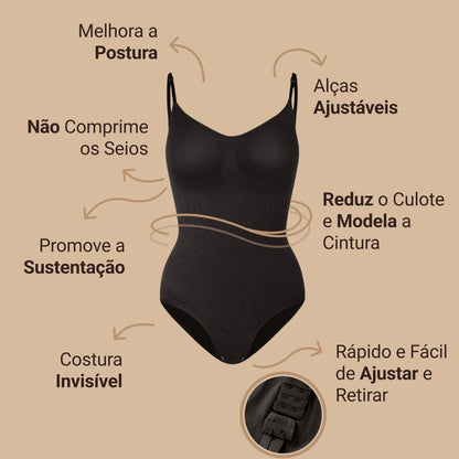 Body Modelador - Up Shaper - Compre 1 Leve 2 + Brinde Calcinha Modeladora (Short / Tanga)