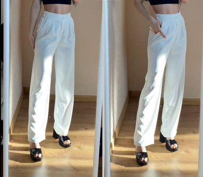 Calça Pantalona Alfaiataria Luxuosa