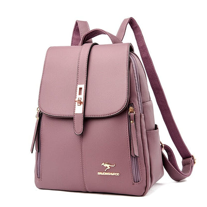 Mochila Feminina de Couro - Florenza